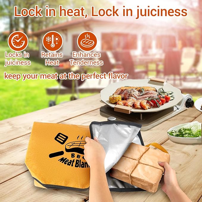 Ultimate Insulated Meat Vault | 15" Large BBQ Resting Blanket - Image 3