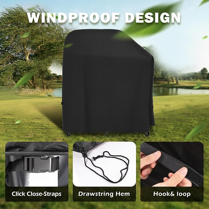 Outdoor Griddle Cover for Char-Griller Patio Pro Charcoal Grill Model E1515 - Image 5