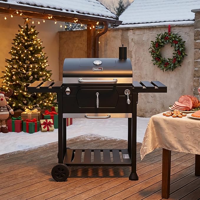 Royal Gourmet CD1824EN 24-Inch Movable Charcoal Grill - Image 2