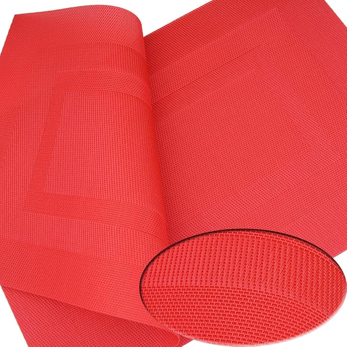 PIGCHCY Placemats, Washable Vinyl Woven Table Mats, Elegant Durable Placemats - Image 6