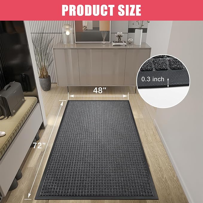 Kuyal Front Door Mat, Waterproof Welcome Mats - Image 3