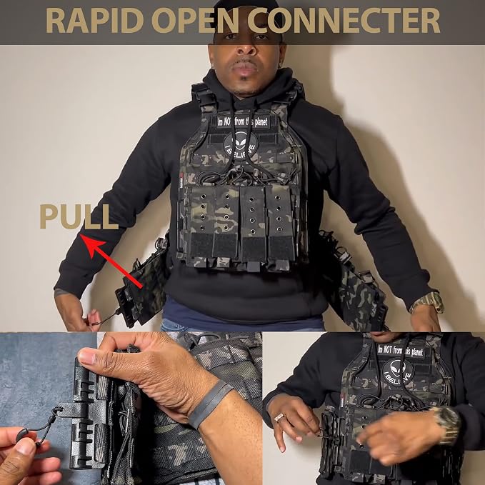 YAKEDA Quick Release Tactical Outdoor Vest - Image 5