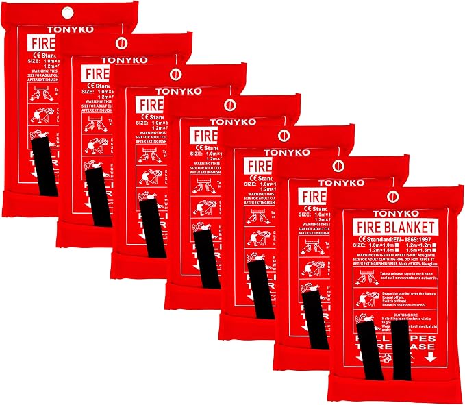TONYKO Emergency Fire Blankets, Flame Retardant Protection and Heat Insulation by TONYKO