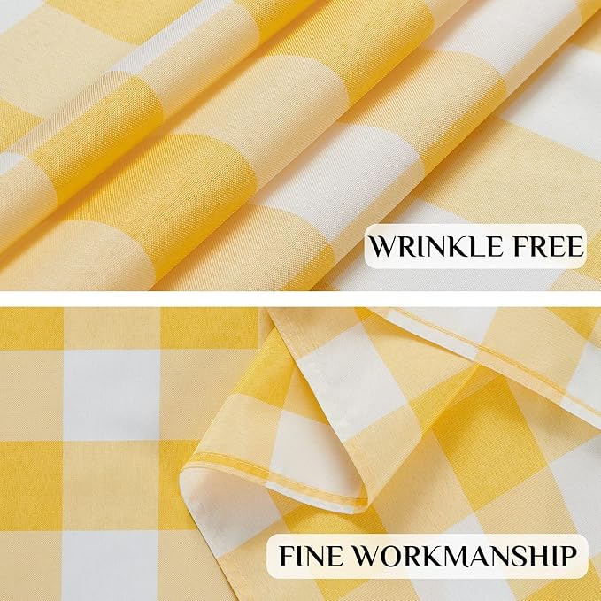 Softalker Gingham Checkered Tablecloth Rectangle - Image 5
