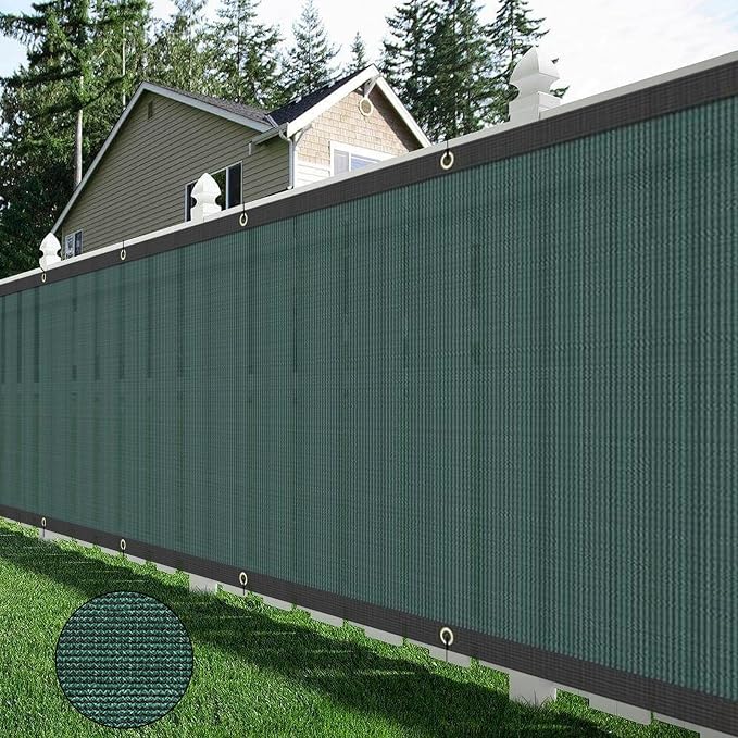 AYOHA 4' x 50' Privacy Fence Screen Fabric Mesh Shade Net Cover, Heavy Duty 160 by AYOHAHOMEGARDEN