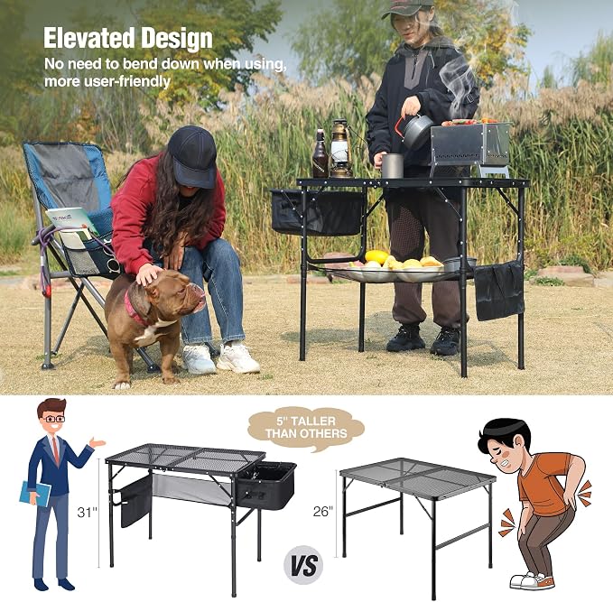 REDCAMP Folding Portable Grill Table - Image 4