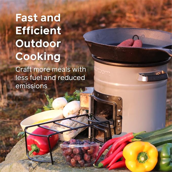 EcoZoom Rocket Stove – Heavy Duty Dual Fuel Portable Camping & Emergency Stove - Image 4