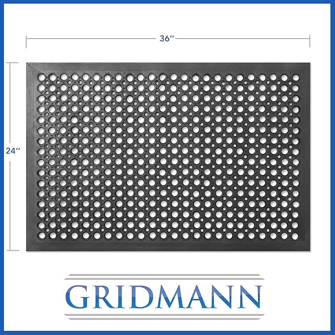 GRIDMANN Rubber Floor Mat, Non-Slip and Grease Resistant - Image 7