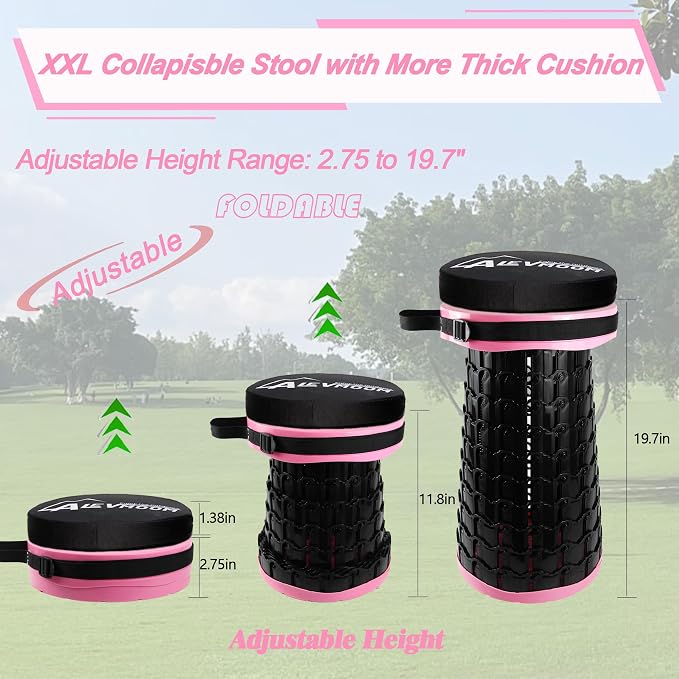 ALEVMOOM Upgraded XXL Collapsilbe Stool - Image 2