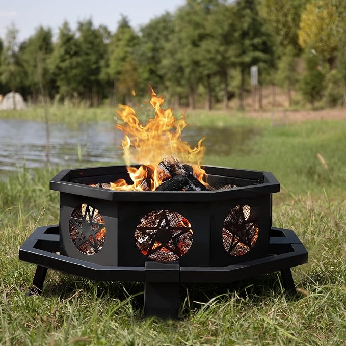 43 Inch Octagonal Fire Pit by OutdoorFirePit