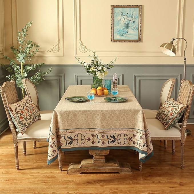 patdrea Designer French Linen Long Tablecloth - Image 7