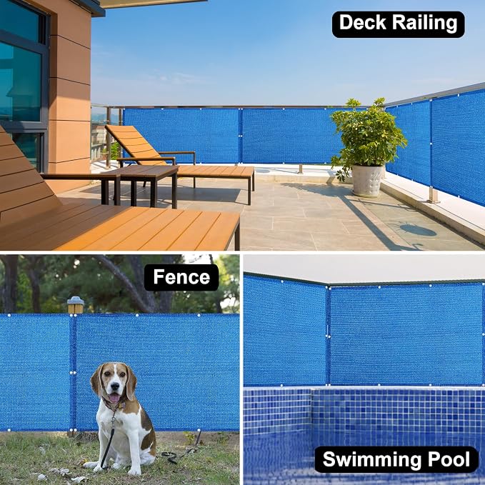 Eden's Decor Balcony Privacy Screen Cover Mesh Windscreen Weather-Resistant UV - Image 6