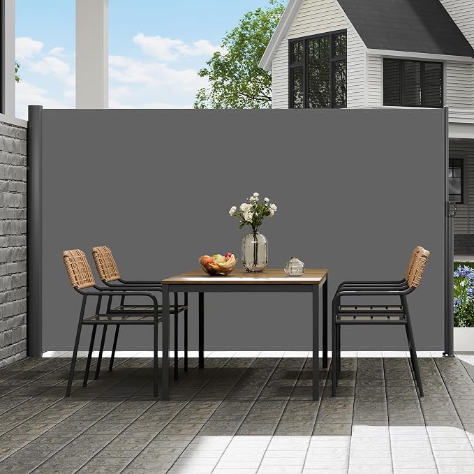VEVOR Retractable Side Awning, UV 50 71''x118'' Full Aluminum Rust-Proof by VEVOR