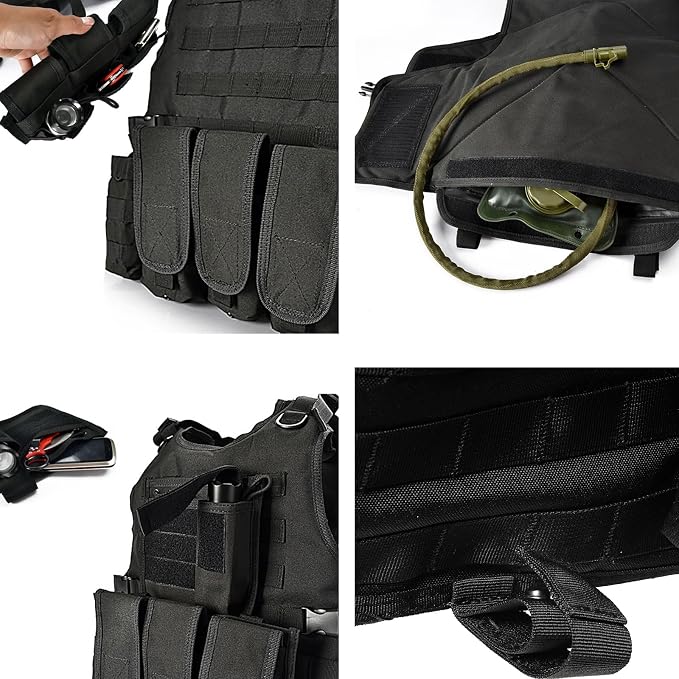 YAKEDA Adjustable Tactical Airsoft Training Vest | Camping, Gift - Image 4