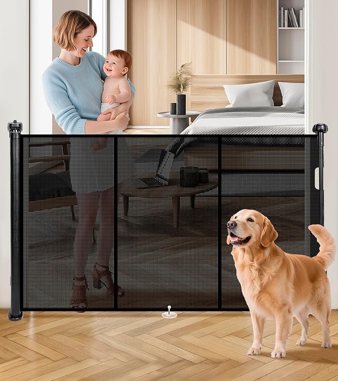 Retractable Baby Gates for Stairs by Pravoluxmax