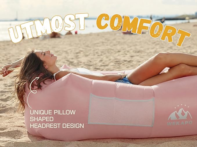 WEKAPO Inflatable Sun Lounger, Air Sofa, Waterproof and Leak-Proof, Picnics and - Image 6