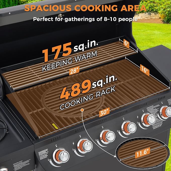 Lyromix 6 Burner Propane Gas Grill - Image 3