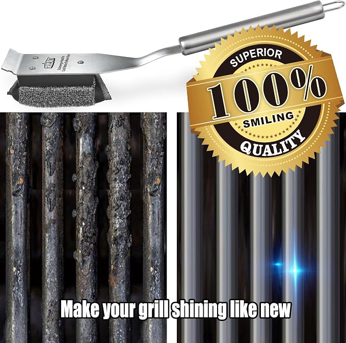 GRILLART Grill Brush Brsitle Free Replacement Head - Image 8