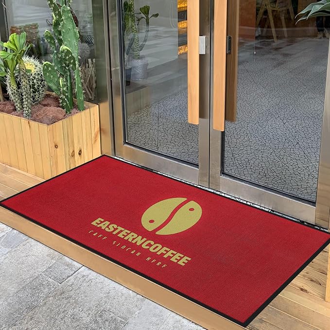 ALLEVI Custom Mats for Front Door Personalized Commercial Rugs for Business by ALLEVIDM