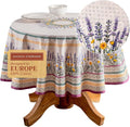 Maison d' Hermine Table Cloth Round Table 100% Cotton 63 Inches Tablecloth by MaisondHermine