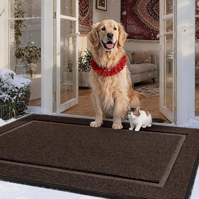 Extra Large Front Door Mat Outside Entrance Indoor Doormat, Outdoor Door Mats by IMHOME