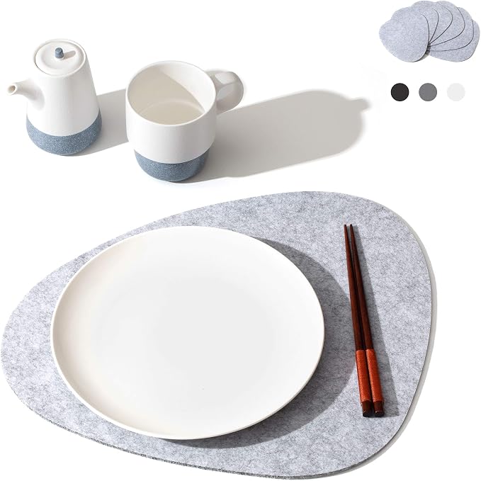 Chillify Table Coaster Set of 6 | Non-Slip, Heat-Resistant, Washable Placemats by CHILLIFY