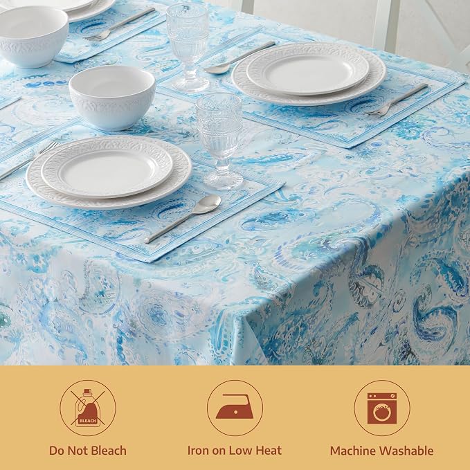 Maison d' Hermine Premium Table Cloth Rectangle Table 100% Combed Cotton 90 x - Image 8