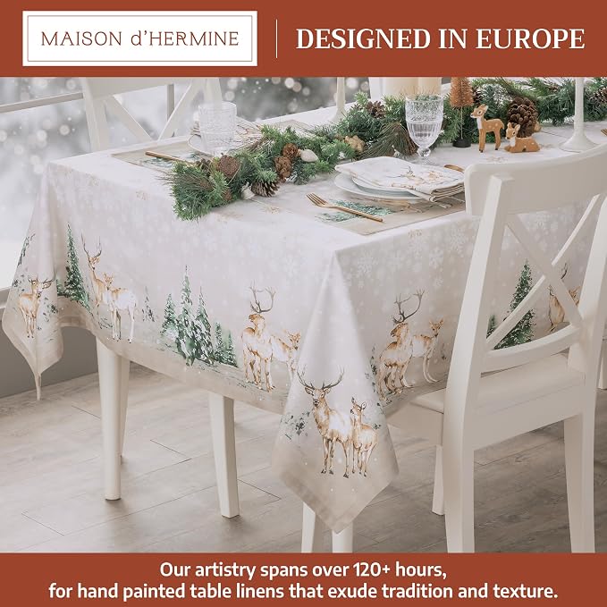 Maison d' Hermine Table Cloth Rectangle Table 100% Cotton 70 x 108 Inches Fall - Image 2