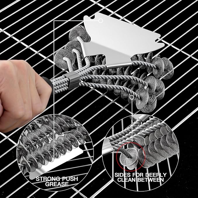 Grill Brush and Scraper Bristle Free Safe BBQ Brush - Image 7