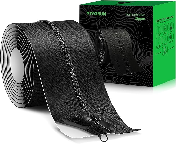 VIVOSUN 1-Pack Self Adhesive Zipper Door by VIVOSUN