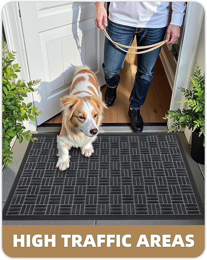 Color&Geometry Large Front Door Mat Outside Entrance, Heavy Duty Non Slip Low - Image 6