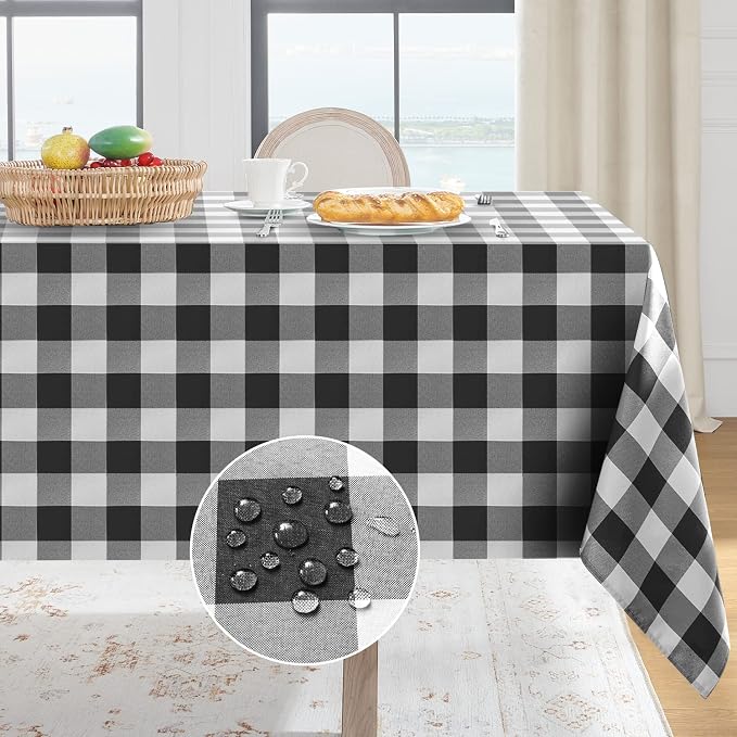 Softalker Gingham Checkered Tablecloth Rectangle by Softalker
