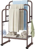 ELYKEN 40'' Tall Standing Towel Racks, 3 Tier Towel Drying Rack Outdoor by ELYKEN