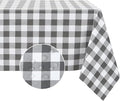 Romanstile Rectangle Vinyl Tablecloth, 100% Waterproof Buffalo Gingham Plastic by Romanstile