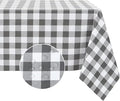 Romanstile Rectangle Vinyl Tablecloth, 100% Waterproof Buffalo Gingham Plastic by Romanstile