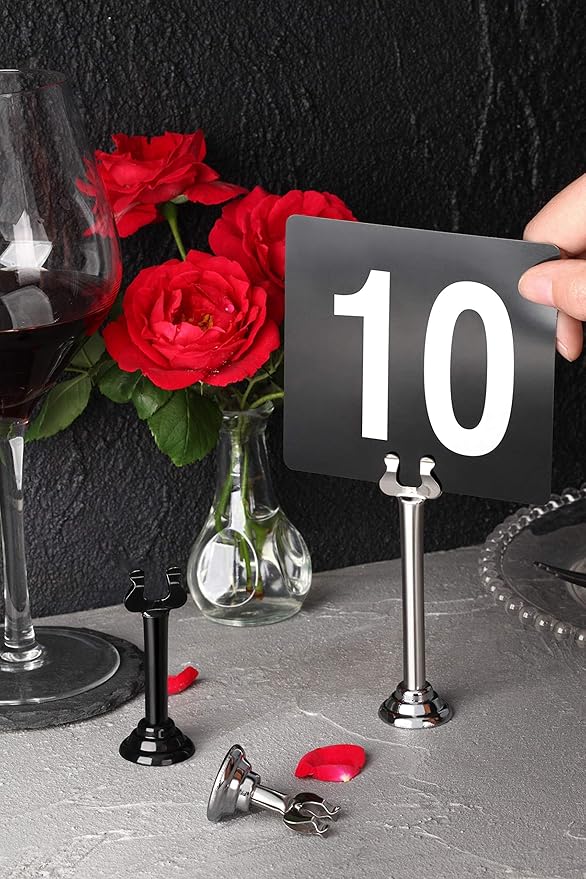 New Star Foodservice 27761 Triton/Ring-Clip Table Number Holder/Number - Image 9
