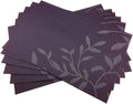 Gugrida Place Mats PVC Set of 6, Table Placemats Set of 6 PVC Woven Vinyl Place by Unknown
