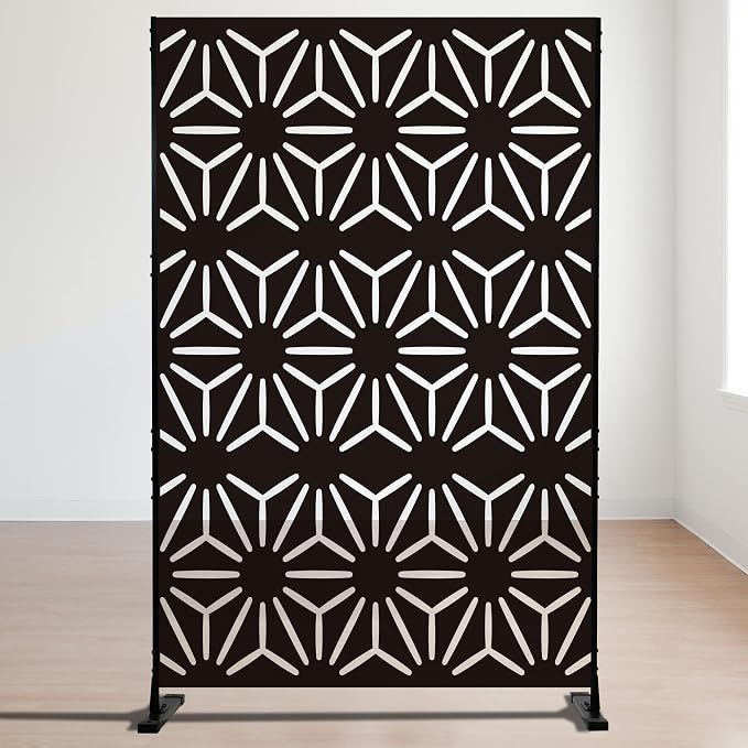 Kozyard Metal Privacy Screen 74" H x 47.2" W Decorative Outdoor Divider - Image 3