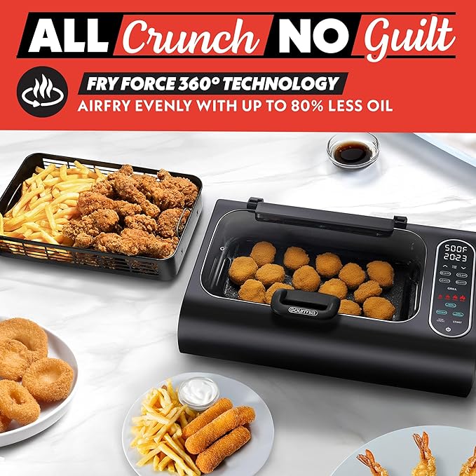 Gourmia Smokeless Indoor Grill & Air Fryer - Image 3