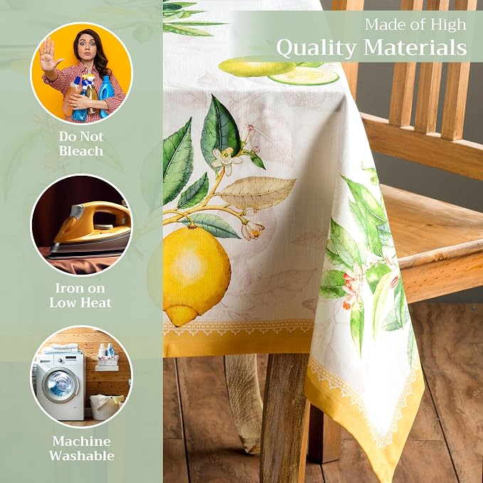 Maison d' Hermine Table Cloth Rectangle Table 100% Cotton 70 x 120 Inches - Image 3