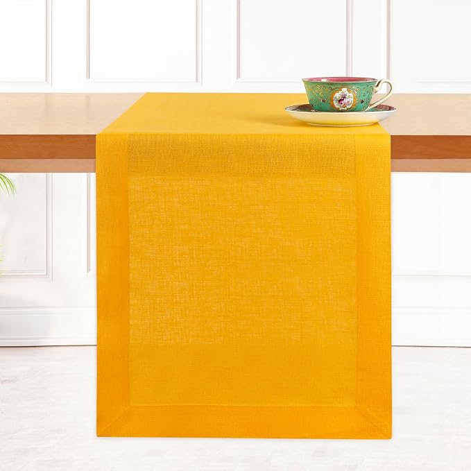 D'Moksha Homes Linen Table Runner 54 Inches by DMokshaHomes