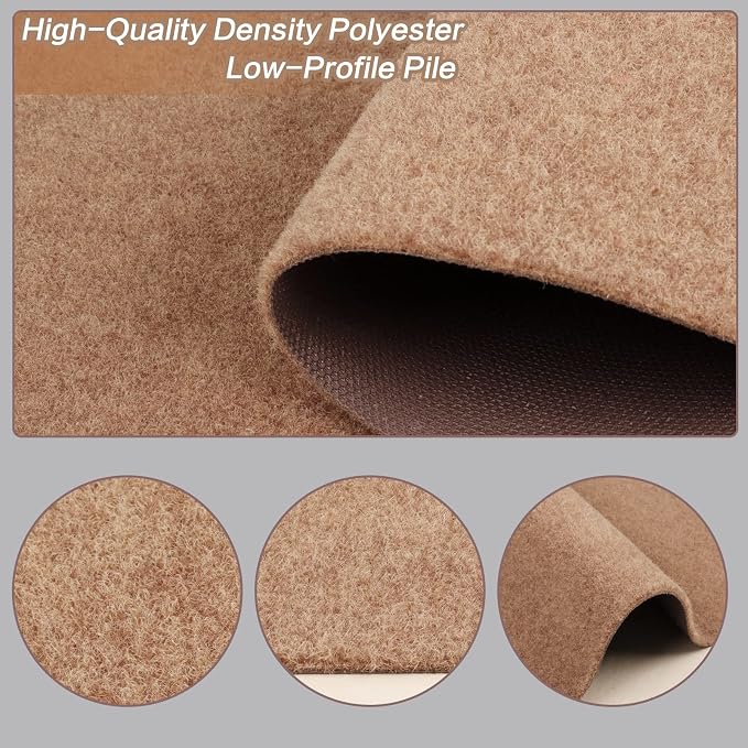 3' x 55' Runner Rugs with Rubber Backing, Indoor Outdoor Utility Carpet Runner - Image 2