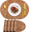 ADRIMER Placemats, Heat Resistant Oval Placemats Set of 4 Washable 12 x 17 Inch by Adrimersdreamistobeanindispensablecompanioninyourlife
