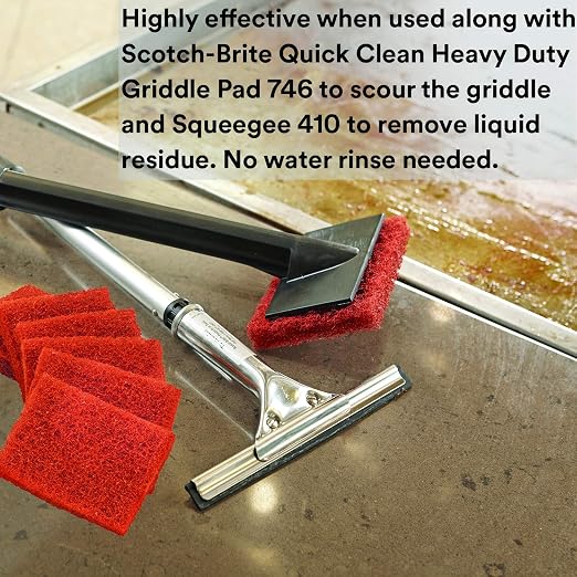 3M H-701-32OZ Scotch-Brite Griddle Cleaning, Quick Clean Liquid 701, 4 Quarts - Image 6