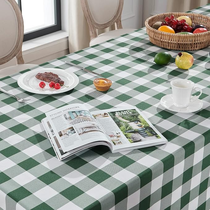 Softalker Spring Checkered Tablecloth Rectangle - Image 3
