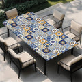 Rectangle Table Cloth Cover Waterproof Elastic Fitted Polyester Fitted by Unknown