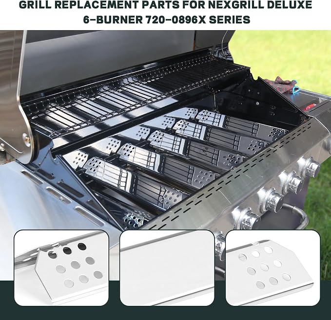Stainless Steel Cooking Grate, Heat Shield and Burner Kit - Image 4