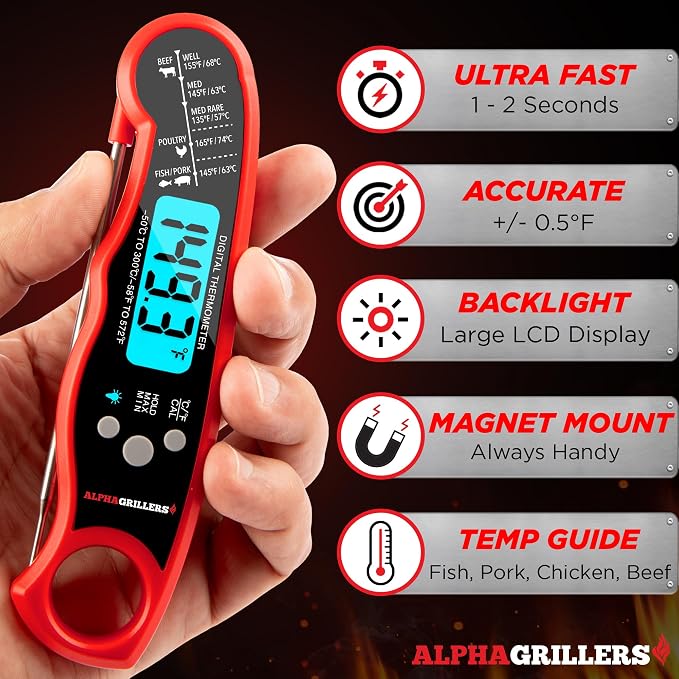 Alpha Grillers Meat Thermometer Digital - Image 2