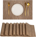 Placemats Set of 8，Non-Slip PVC Weave Table Mats Easy to Clean，Heat Resistant by flohar