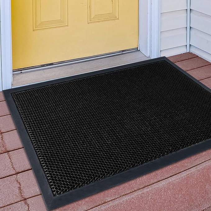 Outdoor Indoor Door Mats for Entryway, Heavy Duty and Durable All-Weather Entry by Unknown